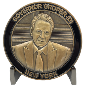 New York Governor Cuomo Scandal Challenge Coin BL7-003 - www.ChallengeCoinCreations.com