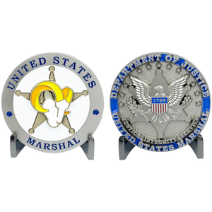 US Marshal Central District California Los Angeles Football United States Marshal Challenge Coin EL5-023