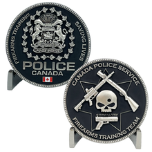 Load image into Gallery viewer, Canada Police Service Calgary Vancouver M4 Shotgun Pistol Toronto Firearms Instructor Challenge Coin EL6-003 - www.ChallengeCoinCreations.com
