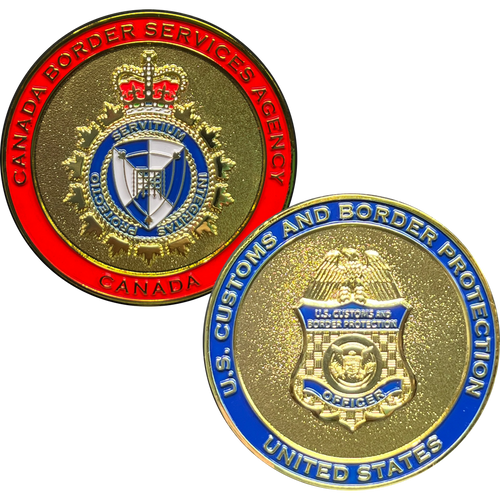 CBP and Canadian Border Services Agency CBSA US Canada Joint Operations Challenge Coin BL17-020