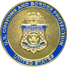 Load image into Gallery viewer, CBP and Canadian Border Services Agency CBSA US Canada Joint Operations Challenge Coin BL17-020
