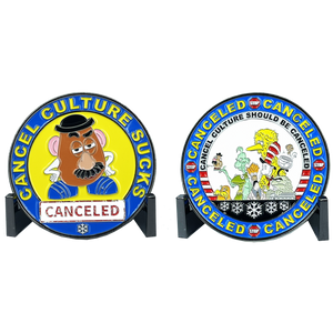 Cancel Culture Triggered Snowflake Challenge Coin BL2-006 - www.ChallengeCoinCreations.com