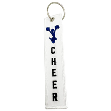 Load image into Gallery viewer, Cheerleading Cheer Cheerleader Keychain or Luggage Tag or zipper pull School Spirit GL8-008 LKC-103 Discontinued
