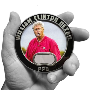 Bill Clinton not so Secret Service Cigar Presidential Protective Detail Challenge Coin EL12-014