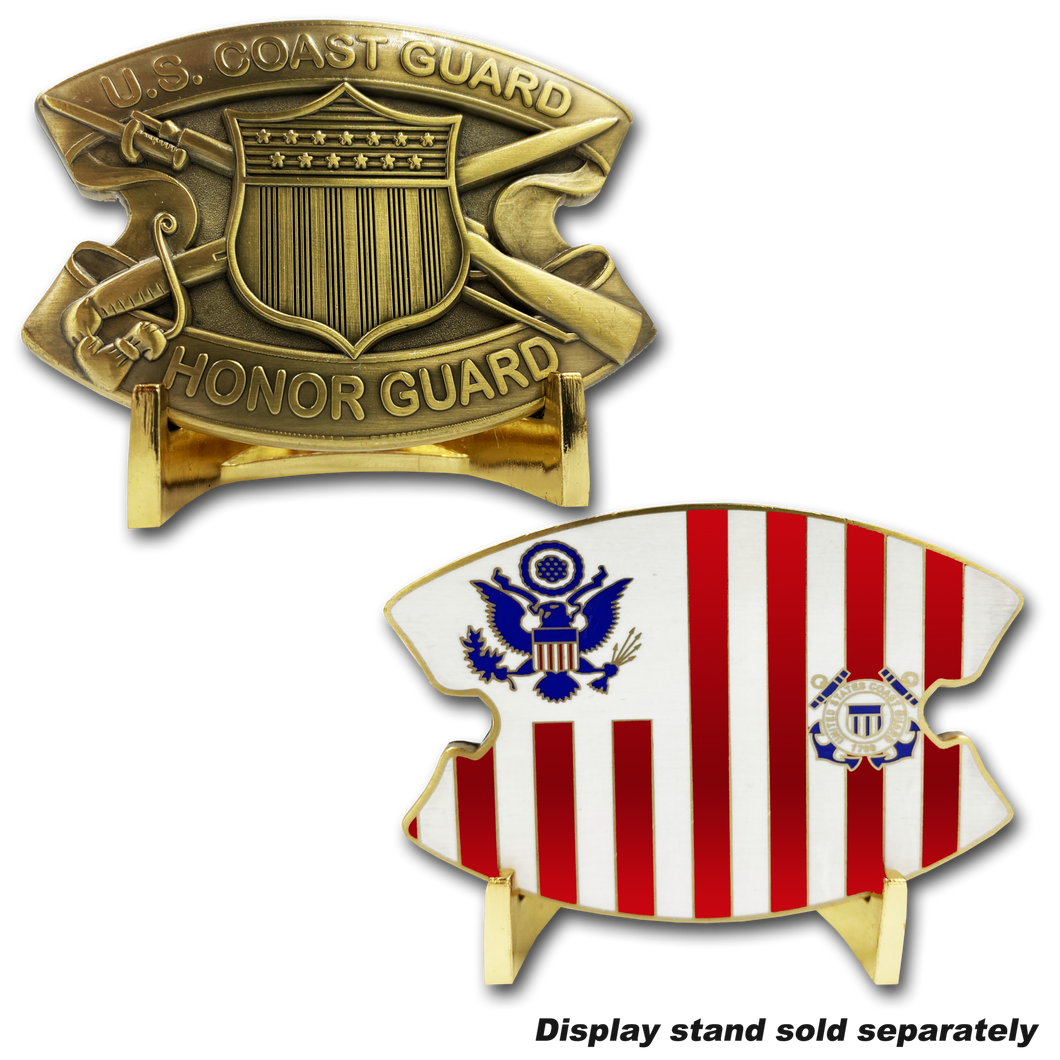 Coast Guard Honor Guard Challenge Coin Coastie USCG Medallion DD-018 - www.ChallengeCoinCreations.com