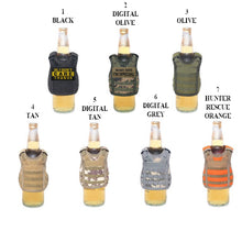 Load image into Gallery viewer, Tactical Beer Water Soda Bottle Can Vest with Hook and Loop FREE USA SHIPPING SHIPS FROM USA