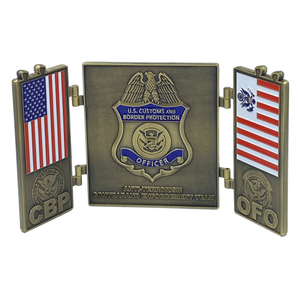 CBP CET Anti-Terrorism Contraband Enforcement Team cet A-tcet Field Ops Challenge Coin Port of Entry Seaport Airport EL5-013 - www.ChallengeCoinCreations.com