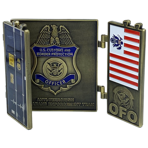 CBP CET Anti-Terrorism Contraband Enforcement Team cet A-tcet Field Ops Challenge Coin Port of Entry Seaport Airport EL5-013 - www.ChallengeCoinCreations.com
