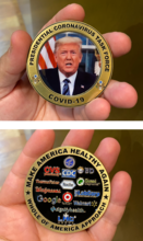 Load image into Gallery viewer, Presidential Task Force Trump Challenge Coin JJ-008 - www.ChallengeCoinCreations.com