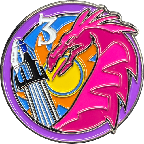 SpaceX Crew Dragon Mission 3 Mission Three patch PIN NASA Crew-3 Space X BL16-013 - www.ChallengeCoinCreations.com