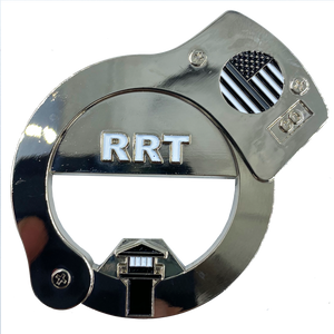RRT Rapid Response Team Thin Gray Line HANDCUFFs Beard Gang Skull Challenge Coin Bottle Opener Corrections Correctional Officer BL3-001 - www.ChallengeCoinCreations.com
