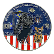 Load image into Gallery viewer, Legacy US Customs Service Canine Enforcement Officer Treasury Department Inspector K9 Challenge Coin BB-010 - www.ChallengeCoinCreations.com
