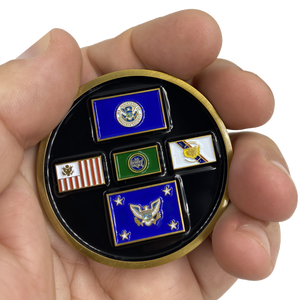 Thin Blue Line Homeland Pandemic CBP Coin Field Operations Border Patrol Air and Marine Secretary Flag Ops JJ-021 - www.ChallengeCoinCreations.com