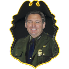Load image into Gallery viewer, Florida Governor Ron DeSantis Airlines Border Patrol Challenge Coin EL9-002A