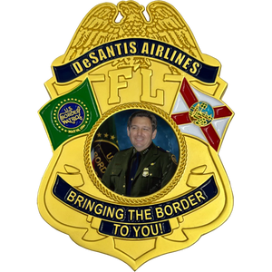Florida Governor Ron DeSantis Airlines Border Patrol Challenge Coin EL9-002A