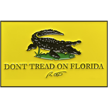 Load image into Gallery viewer, Florida Governor Ron DeSantis inspired Don&#39;t Tread on Florida 2nd Amendment Flag Challenge Coin GL1-003 - www.ChallengeCoinCreations.com