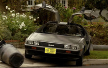 Load image into Gallery viewer, Chicks Dig it CHX DIGIT License Plate dual pin backs The Goldbergs Uncle Marvin Back to the Future GG-019 - www.ChallengeCoinCreations.com