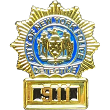 Load image into Gallery viewer, New York City Police Detective 911 Pin BL15-010 - www.ChallengeCoinCreations.com