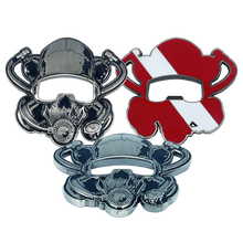 Load image into Gallery viewer, SCUBA Diver Bottle Opener Challenge Coin Dive Flag Bl14-002 - www.ChallengeCoinCreations.com