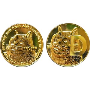 Dogecoin 2 oz Commemorative Challenge Coin Limited Edition Crypto Collectible BL12-003 - www.ChallengeCoinCreations.com