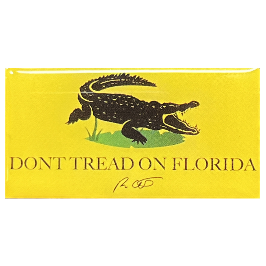 Florida Governor Ron DeSantis inspired Don't Tread on Florida 2nd Amendment Flag pin GL1-018 - www.ChallengeCoinCreations.com