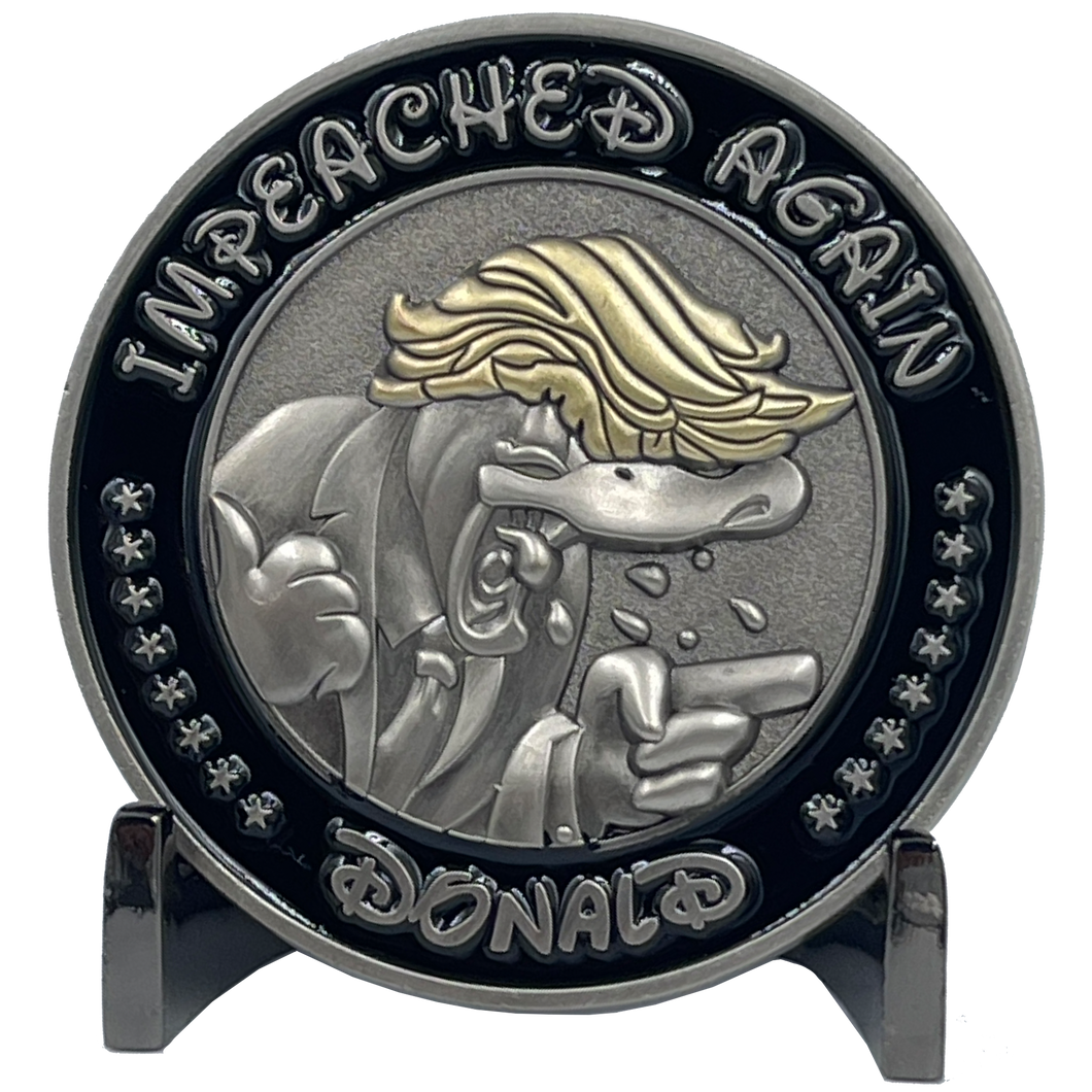 Donald Trump Duck Challenge Coin President MAGA 45 BL7-001 - www.ChallengeCoinCreations.com
