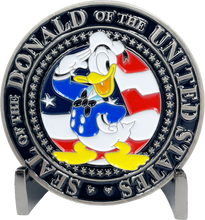 Load image into Gallery viewer, Donald Trump Duck Challenge Coin President MAGA 45 version 2 BL9-020 - www.ChallengeCoinCreations.com