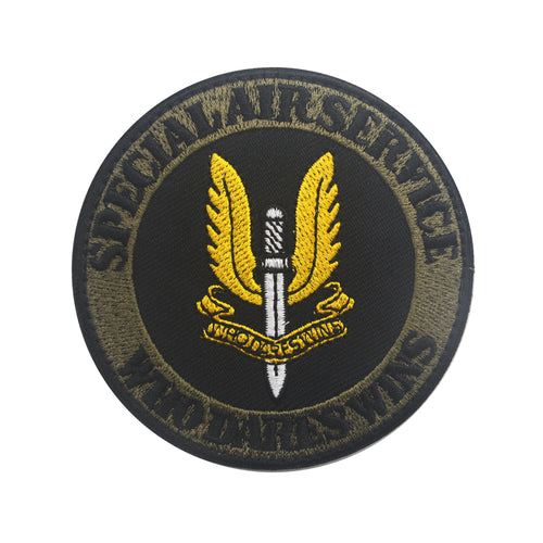 British SAS Who Dares Wins  Embroidered Hook and Loop Patch Morale Patch  FREE USA SHIPPING SHIPS FREE FROM USA  PAT-690