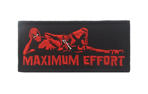 Funny Dead Maximum Effort Pool Hook and Loop Morale Patch FREE USA SHIPPING SHIPS FROM USA PAT-560