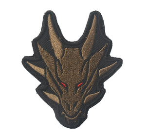 Dragons Head Milspec Embroidered Tactical Patch  Morale Hook and Loop FREE USA SHIPPING  SHIPS FROM USA PAT-531 (E)