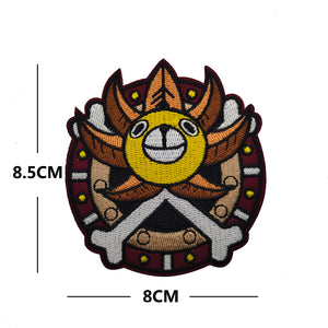 Parody Skull and Crossbones  Embroidered Iron On Morale Patch FREE USA SHIPPING SHIPS FREE IN USA Pat-444
