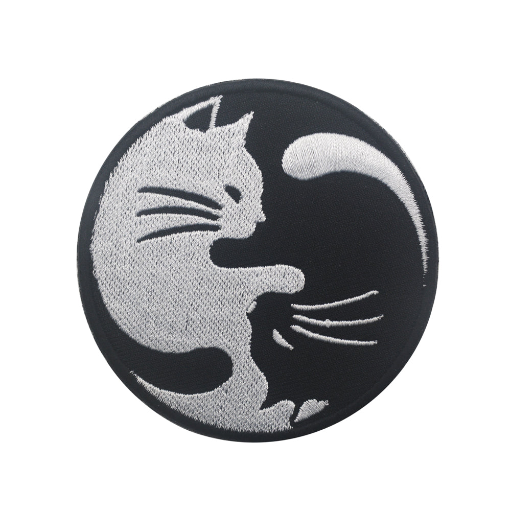 Yin Yang Kitten Cat Cats Balance Embroidered Hook and Loop Tactical Morale Patch FREE USA SHIPPING SHIPS FREE FROM USA V-01166 PAT-534