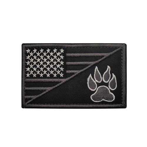 K9 Canine Handler K-9 USA FLAG Subdues Gray Tactical Patch Army Marines Morale Hook and Loop FREE USA SHIPPING  SHIPS FROM USA PAT-564