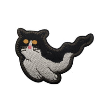 Load image into Gallery viewer, Cute Kitty Cat Ghost Embroidered Hook and Loop Morale Patch FREE USA SHIPPING SHIPS FROM USA PAT-502
