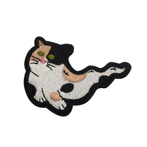 Cute Kitty Cat Ghost Embroidered Hook and Loop Morale Patch FREE USA SHIPPING SHIPS FROM USA PAT-502