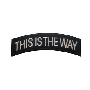 This Is The Way Chevron Mandalorian Star Wars Embroidered Tactical Hook and Loop Morale Patch  FREE USA SHIPPING SHIPS FREE FROM USA  PAT-710 710A (E)