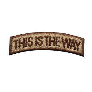 This Is The Way Chevron Mandalorian Star Wars Embroidered Tactical Hook and Loop Morale Patch  FREE USA SHIPPING SHIPS FREE FROM USA  PAT-710 710A (E)