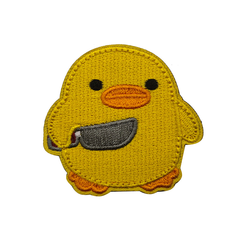 Funny Duckling Duck Knife Embroidered Tactical Hook and Loop Morale Patch  FREE USA SHIPPING SHIPS FREE FROM USA  PAT-703