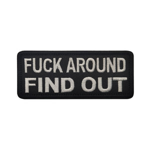 Funny F#CK Around And Find Out Hook and Loop Morale Patch FREE USA SHIPPING SHIPS FROM USA PAT-562