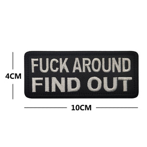Funny F#CK Around And Find Out Hook and Loop Morale Patch FREE USA SHIPPING SHIPS FROM USA PAT-562