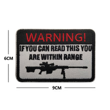Load image into Gallery viewer, Funny If You Can Read This You are Within Range Embroidered Hook and Loop Morale Patch FREE USA SHIPPING SHIPS FREE IN USA Pat-442