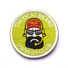 Load image into Gallery viewer, Funny Tactical Beard Owners Club TBOC Hook and Loop Morale Patch FREE USA SHIPPING SHIPS FROM USA PAT-601 602 603 604 (E)