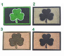 Load image into Gallery viewer, 3 Leaf Clover Lucky Irish St paddy Patricks Day Hook and Loop Morale Patch FREE USA SHIPPING SHIPS FROM USA PAT-586 587 588 589  (E)