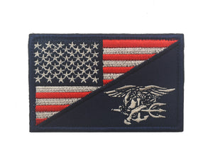 USA Flag USN United States Navy Trident Seal Team USA FLAG Tactical Patch  Morale Hook and Loop FREE USA SHIPPING  SHIPS FROM USA PAT-482