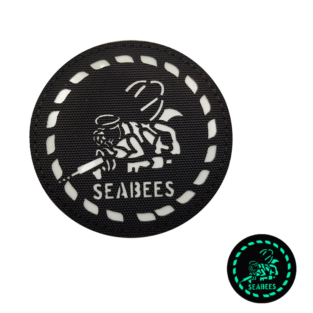 Mermaid Lost At Sea Tactical Morale Patch – Army Military Style Hook & Loop Badge USA Made