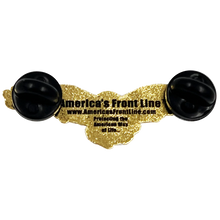 Load image into Gallery viewer, Bald Eagle Thin Gray Line CO Correctional Officer American Flag Cloisonné pin with dual pin posts Corrections PBX-006-D P-196C