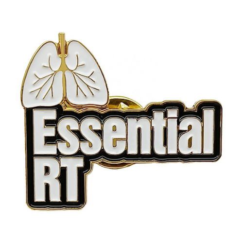 RT Respiratory Therapist Enamel Pin Frontline Heroes Medical Staff P-106 - www.ChallengeCoinCreations.com