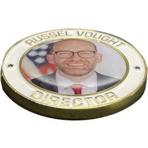 President Donald J. Trump Administration Executive Office Director Russel Vought Challenge Coin BL13-007 - www.ChallengeCoinCreations.com
