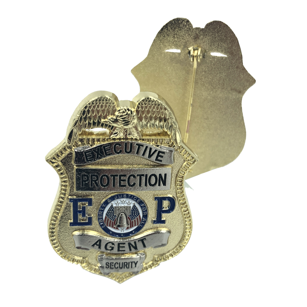 2 inch Executive Protection Agent Security Pin BL4-017 - www.ChallengeCoinCreations.com