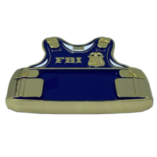 FBI Special Agent Body Armor Challenge Coin Thin Blue Line DOJ Police CL7-17 - www.ChallengeCoinCreations.com